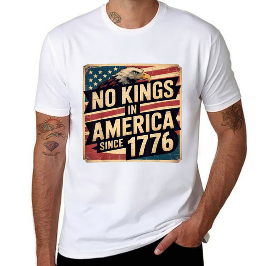 America 4th July Decor No Kings In America Since 1776  Versatile T-Shirt