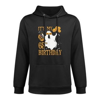 Happy Halloween Its My 65th Birthday Funny 65 Years Old Adjustable Hood Hoodie