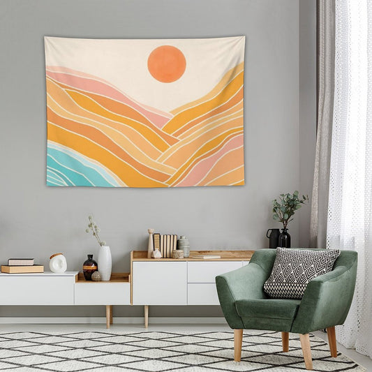 Adventure Is On The Horizon - Abstract Landscape Tapestry