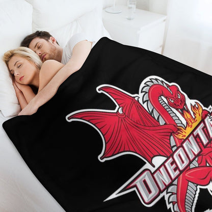 SUNY Oneonta Red Dragons Throw Blanket