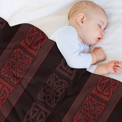 Viking Dark Red Throw Blanket