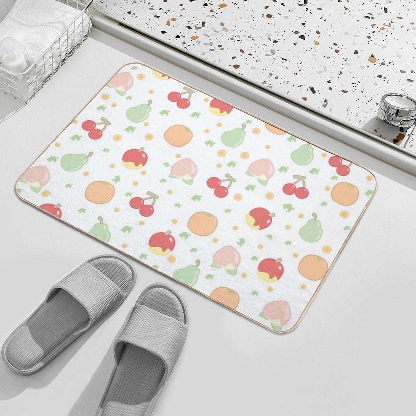 Fruit Pattern Bath Mat