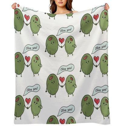 Olive You! Throw Blanket