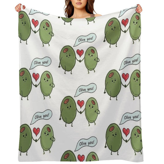 Olive You! Throw Blanket