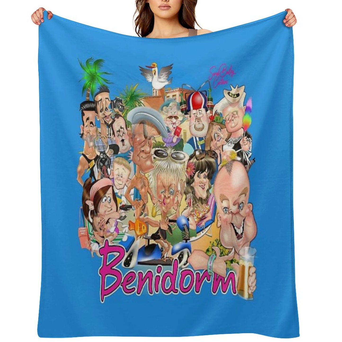 Benidorm! Throw Blanket