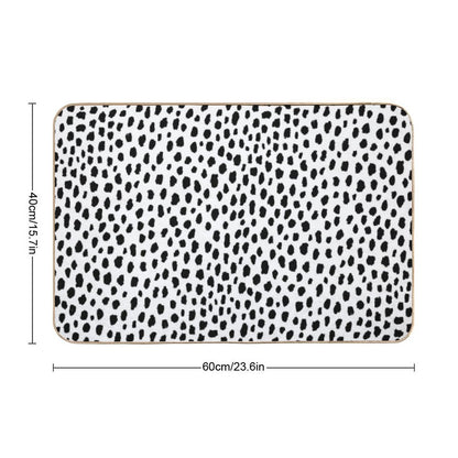 Dalmatian Spots (blackwhite) Bath Mat