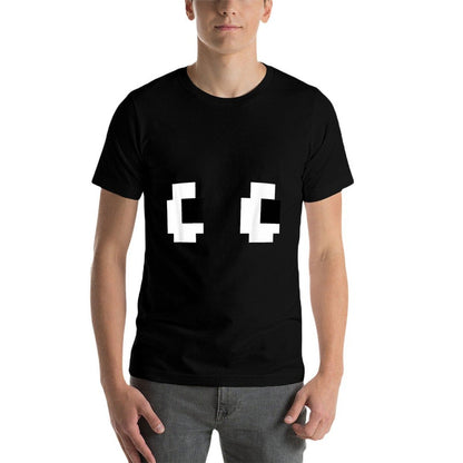 Retro Arcade Video Game Ghost Eyes Halloween Group Costume  Tagless Design T-Shirt
