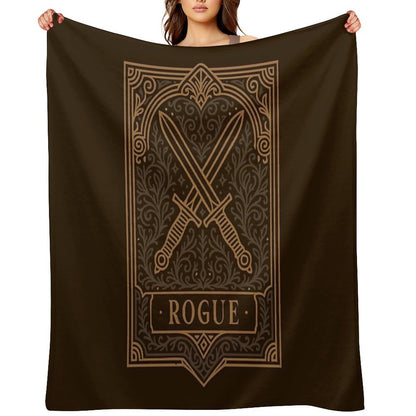 Rogue Emblem Tabletop TTRPG Character Classes Throw Blanket