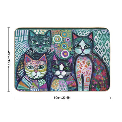 Quirky Cats Bath Mat