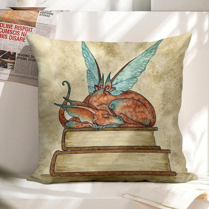 Nap Time Linen Throw Pillow Cover