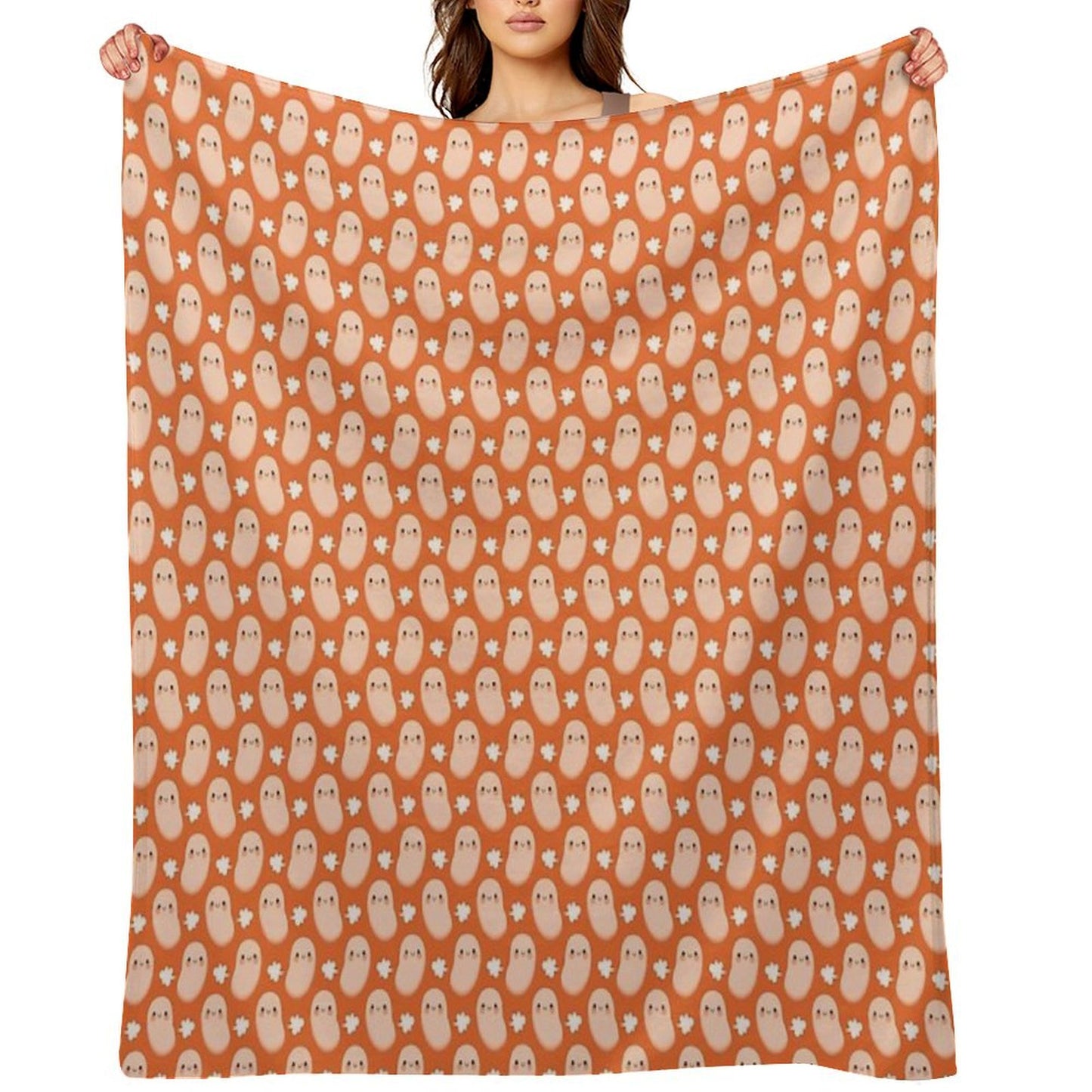 Baked Beans Farting Throw Blanket