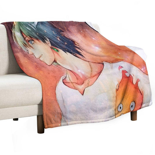 Howl's Moving Castel Throw Blanket