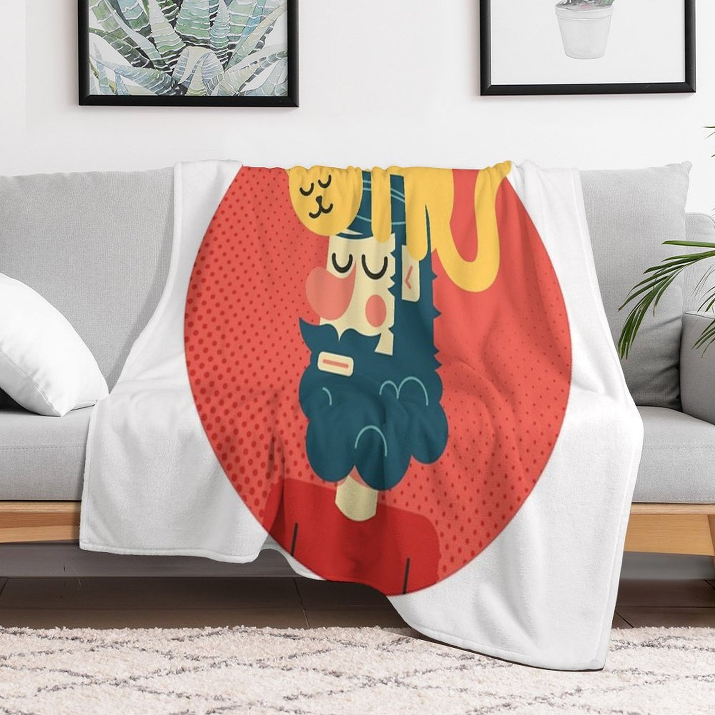 Cats Commands Throw Blanket