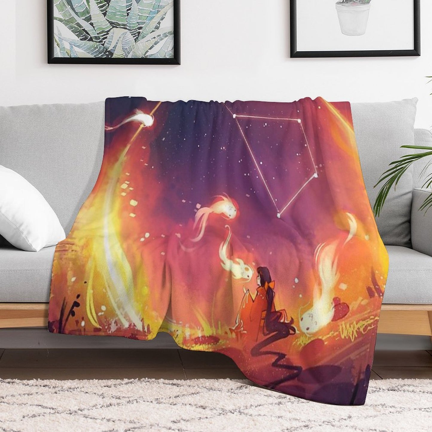 Sky Dancer Throw Blanket