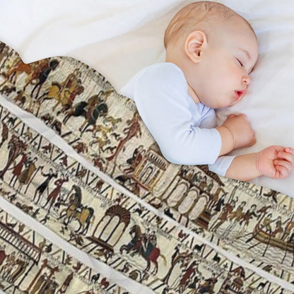 THE BAYEUX TAPESTRY Throw Blanket