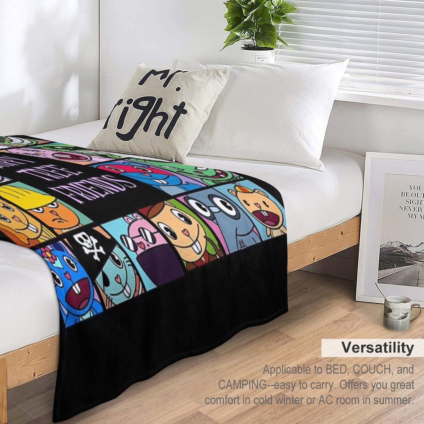 Happy Tree Friends Throw Blanket