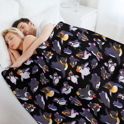 Penguin Day - Namedark Throw Blanket