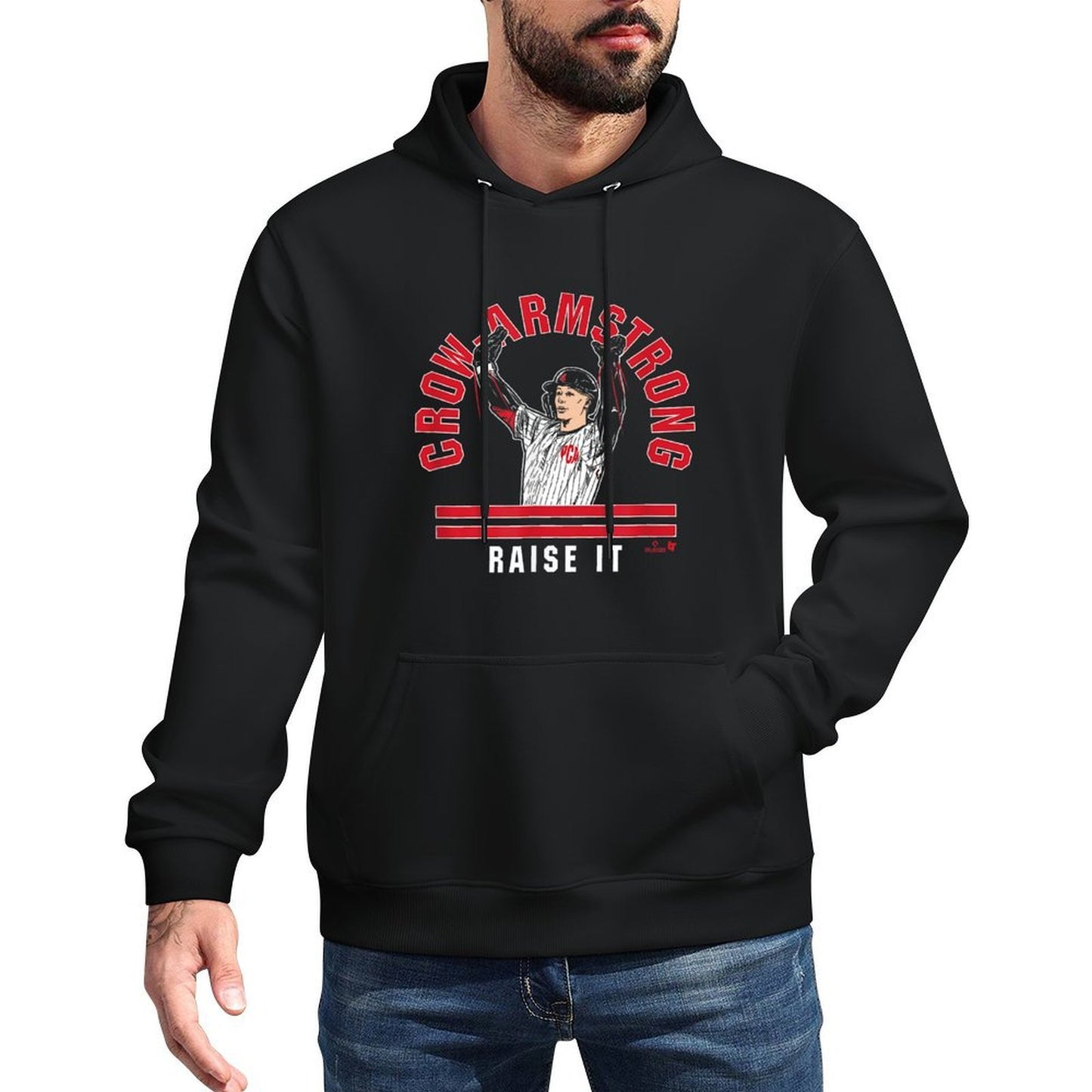 Pete Crow-Armstrong Raise The Roof - Chicago Baseball Shrink-Resistant Hoodie