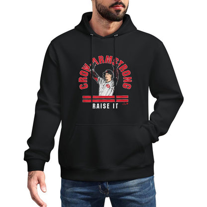 Pete Crow-Armstrong Raise The Roof - Chicago Baseball Shrink-Resistant Hoodie
