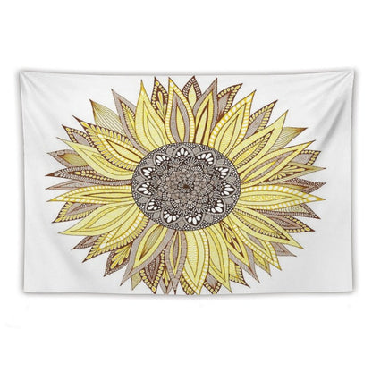 Sunflower Mandala Tapestry