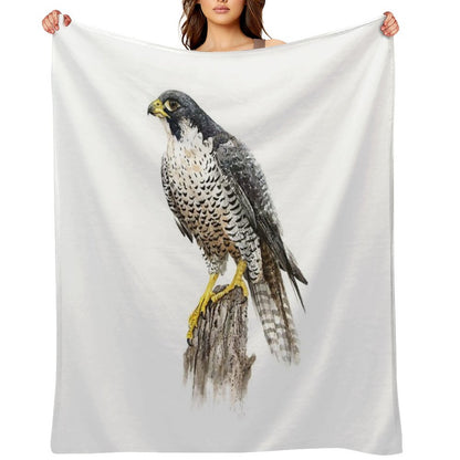 Peregrine Falcon #2 Throw Blanket