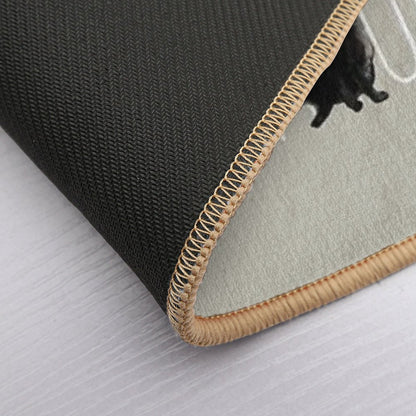 Caturdays - Black Cat  Versatile Bath Mat