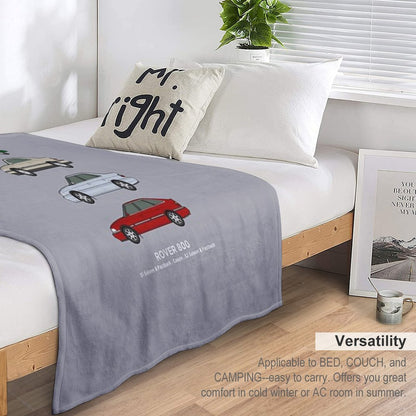 Rover 800 Classic Car Collection Throw Blanket