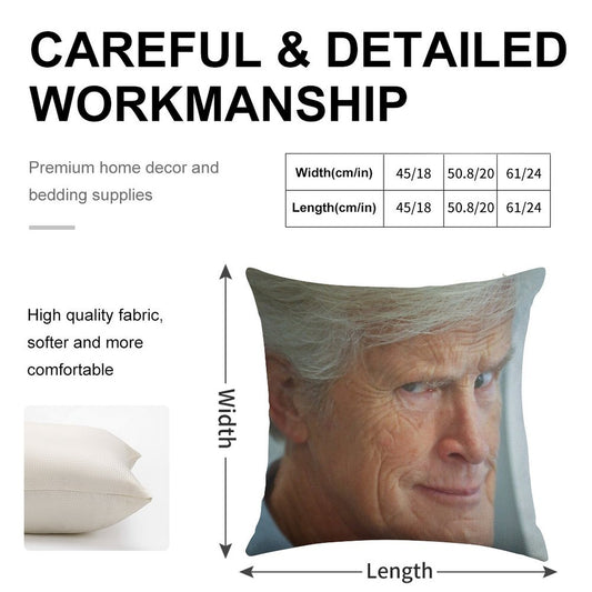 Dateline Keith Morrison - Really Linen Throw Pillow Cover