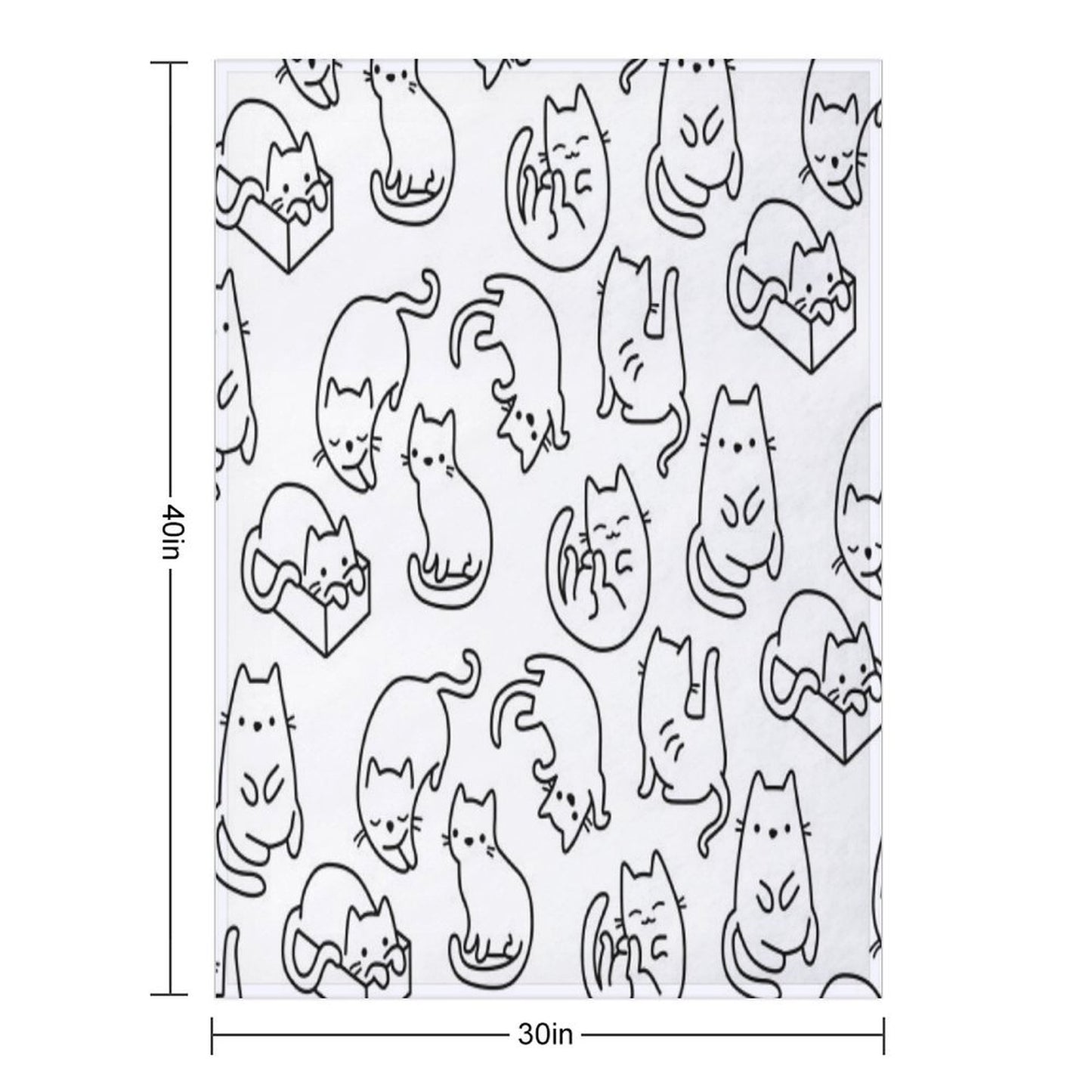 Cats Cats Cats Throw Blanket