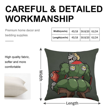 Potemkin Culo Linen Throw Pillow Cover