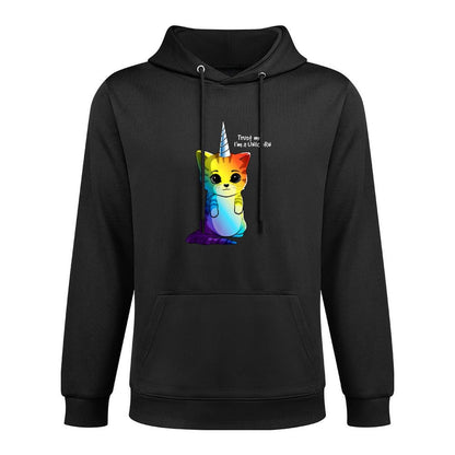Caticorn T Shirt Unicorn Cat Kittycorn Girls Women Rainbow Breathable Fabric Hoodie