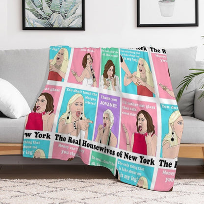 Real Housewives NY Drama Throw Blanket