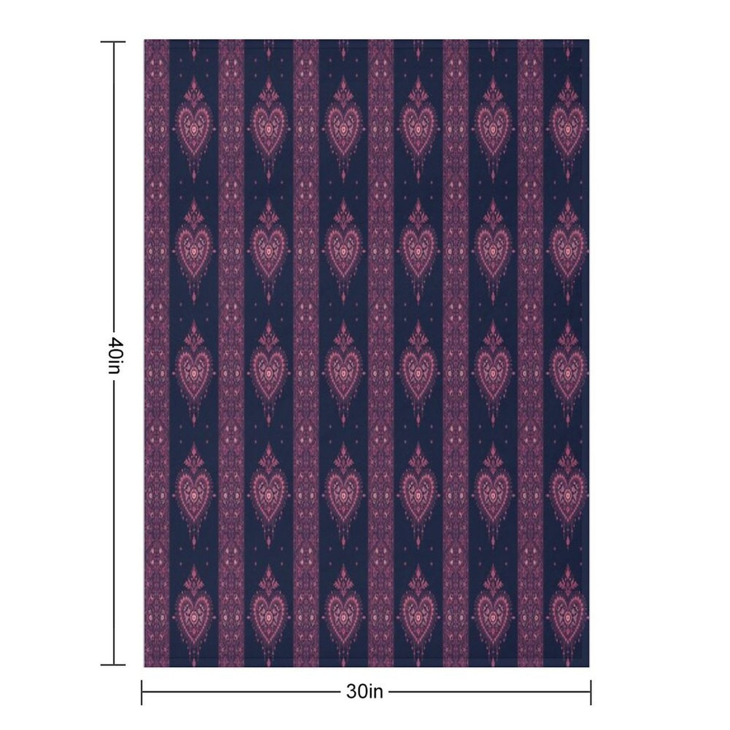 Bohemian Heart Throw Blanket