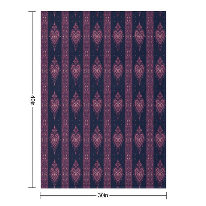 Bohemian Heart Throw Blanket