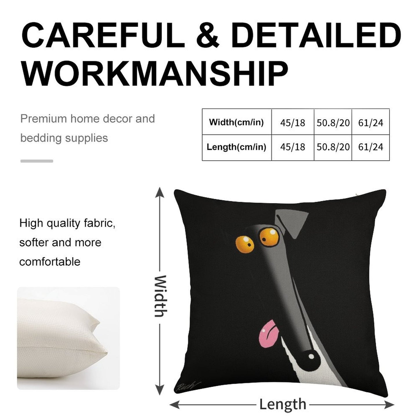 Derp in The Dark Linen Throw Pillow Cover
