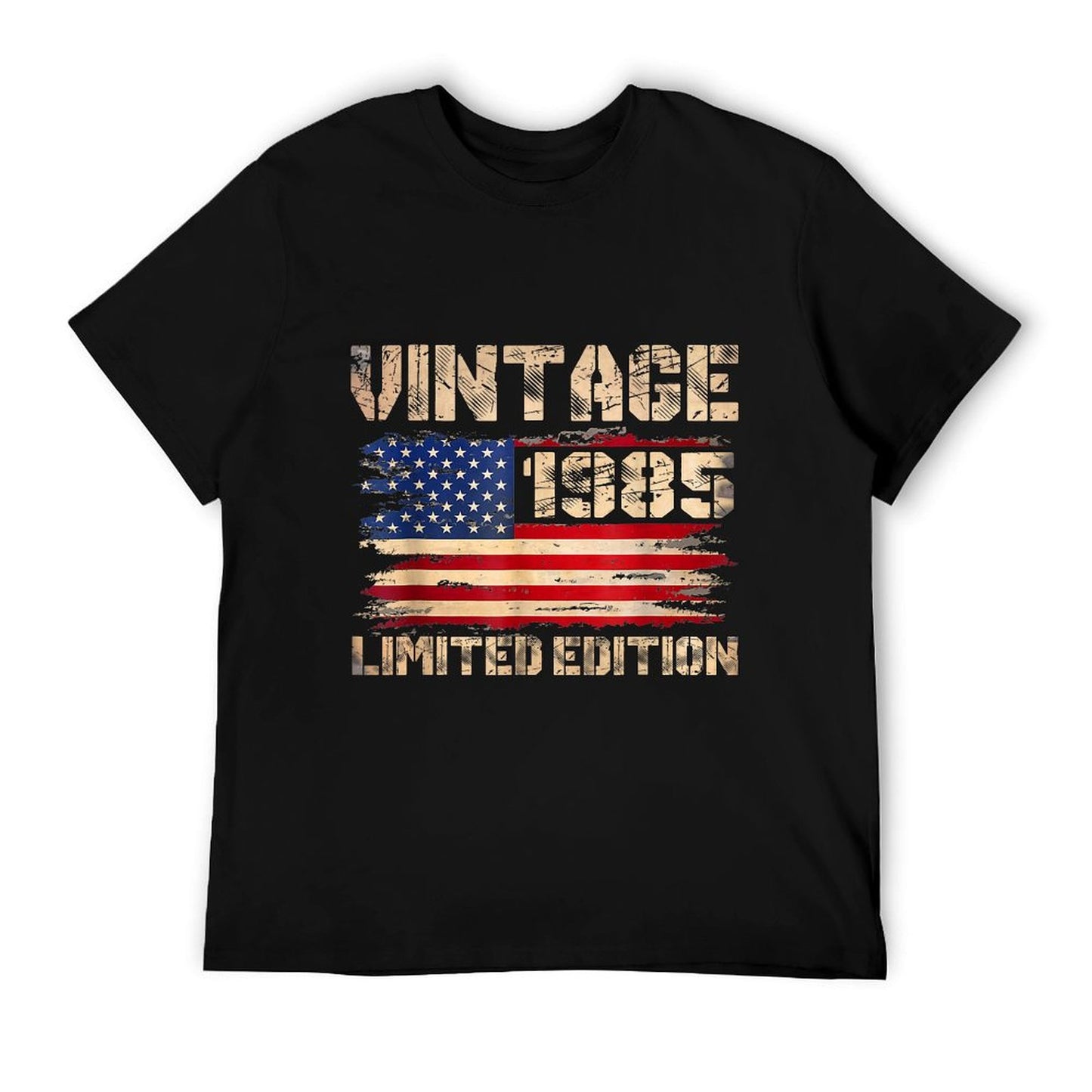Vintage 1985 40th Birthday Gifts 40 Year Old American Flag T-Shirt