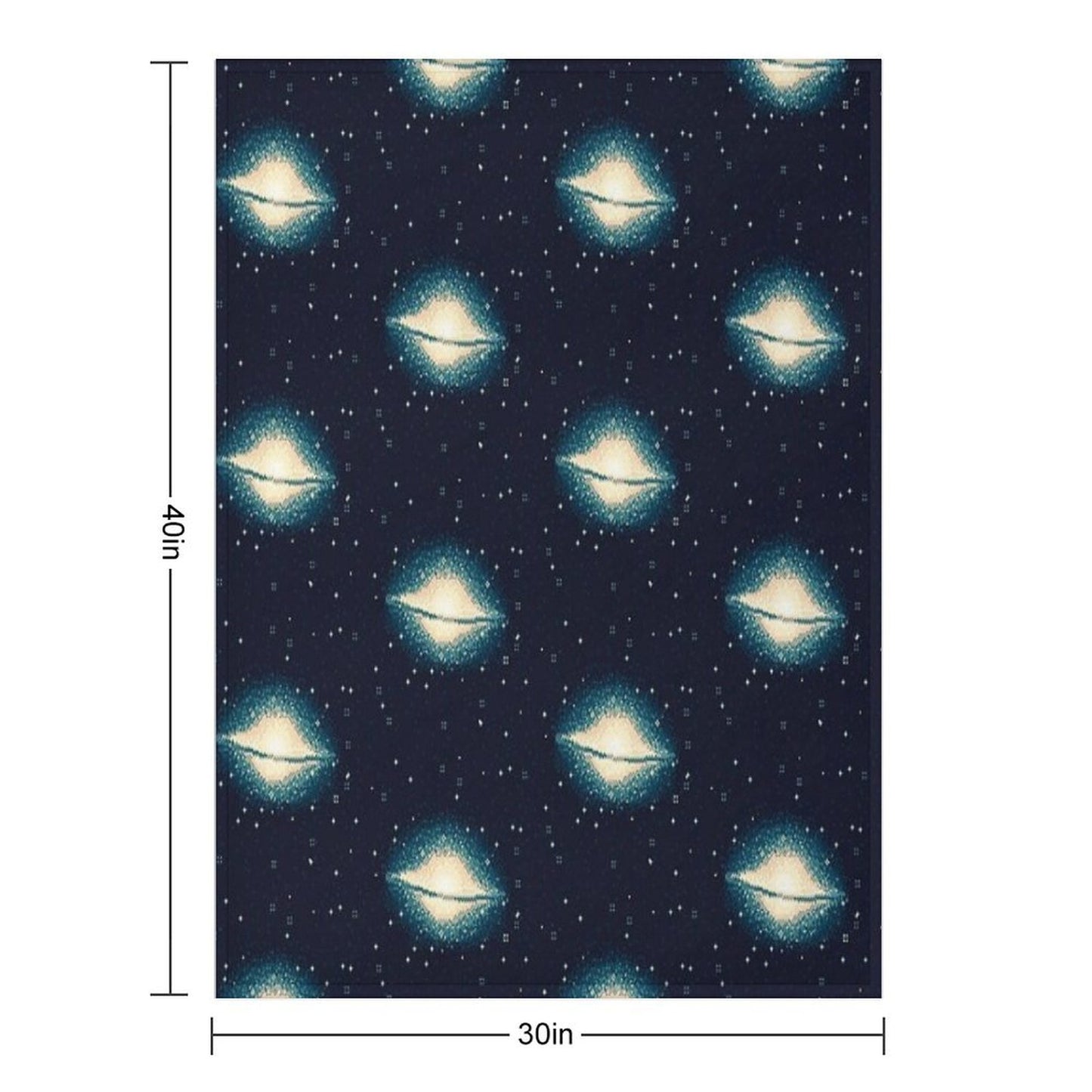 8bit Galaxy M104 Throw Blanket