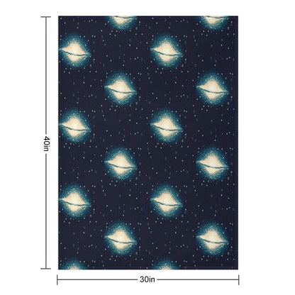 8bit Galaxy M104 Throw Blanket
