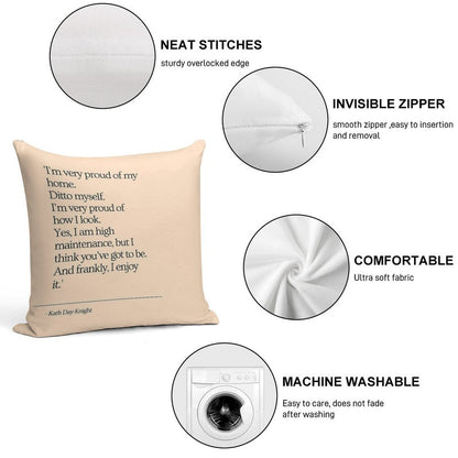 High Maintenance - Kath And Kim Soft Anti-Pilling Throw Pillow