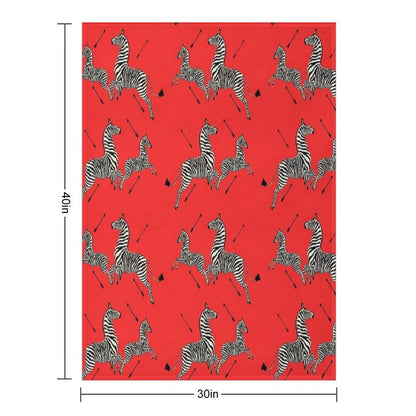 The Tenenbaums Zebra! Throw Blanket