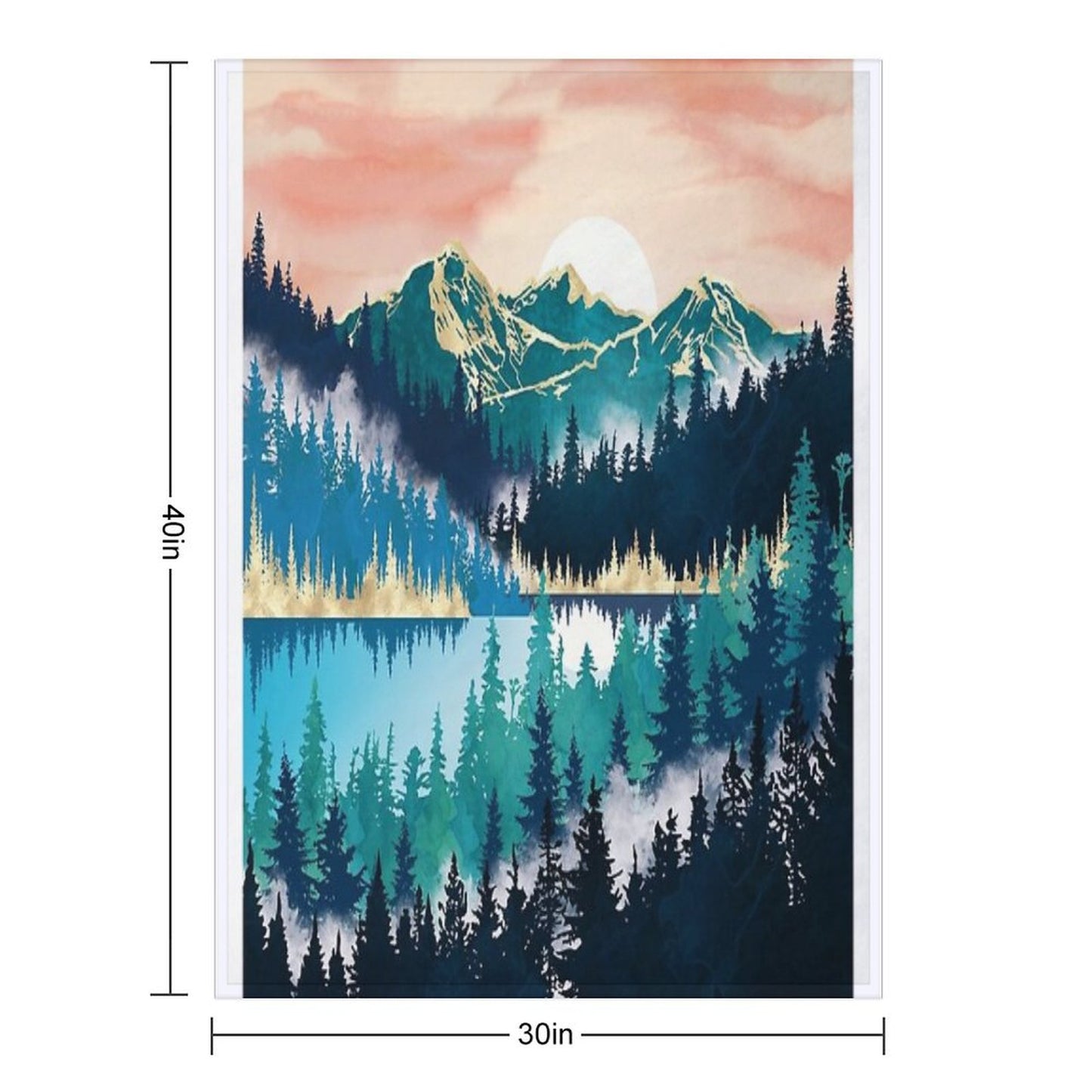 Lake Mist Throw Blanket