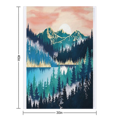 Lake Mist Throw Blanket