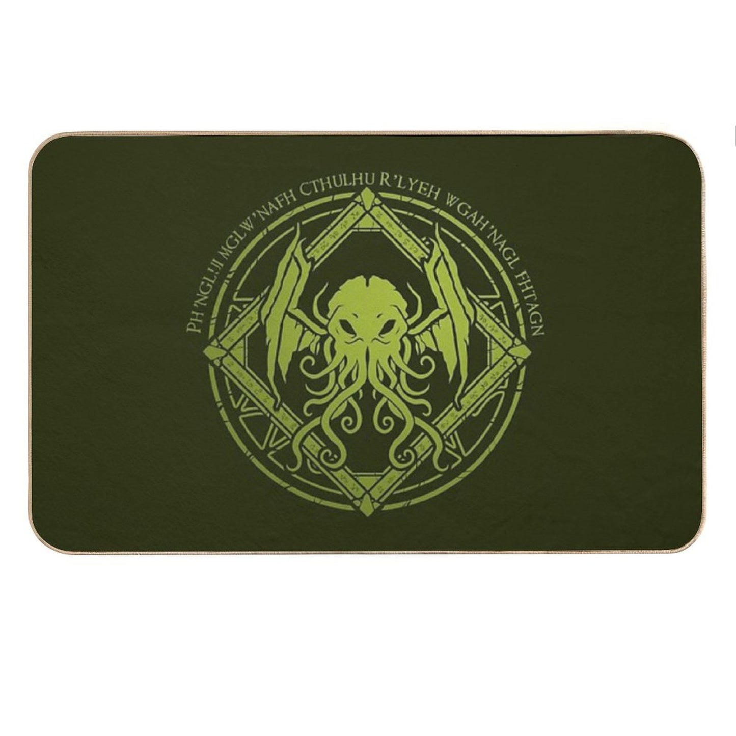 Cthulhu - Lovecraft - Chant Design Bath Mat