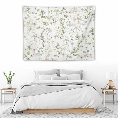 Pastel Vintage Flowers Tapestry