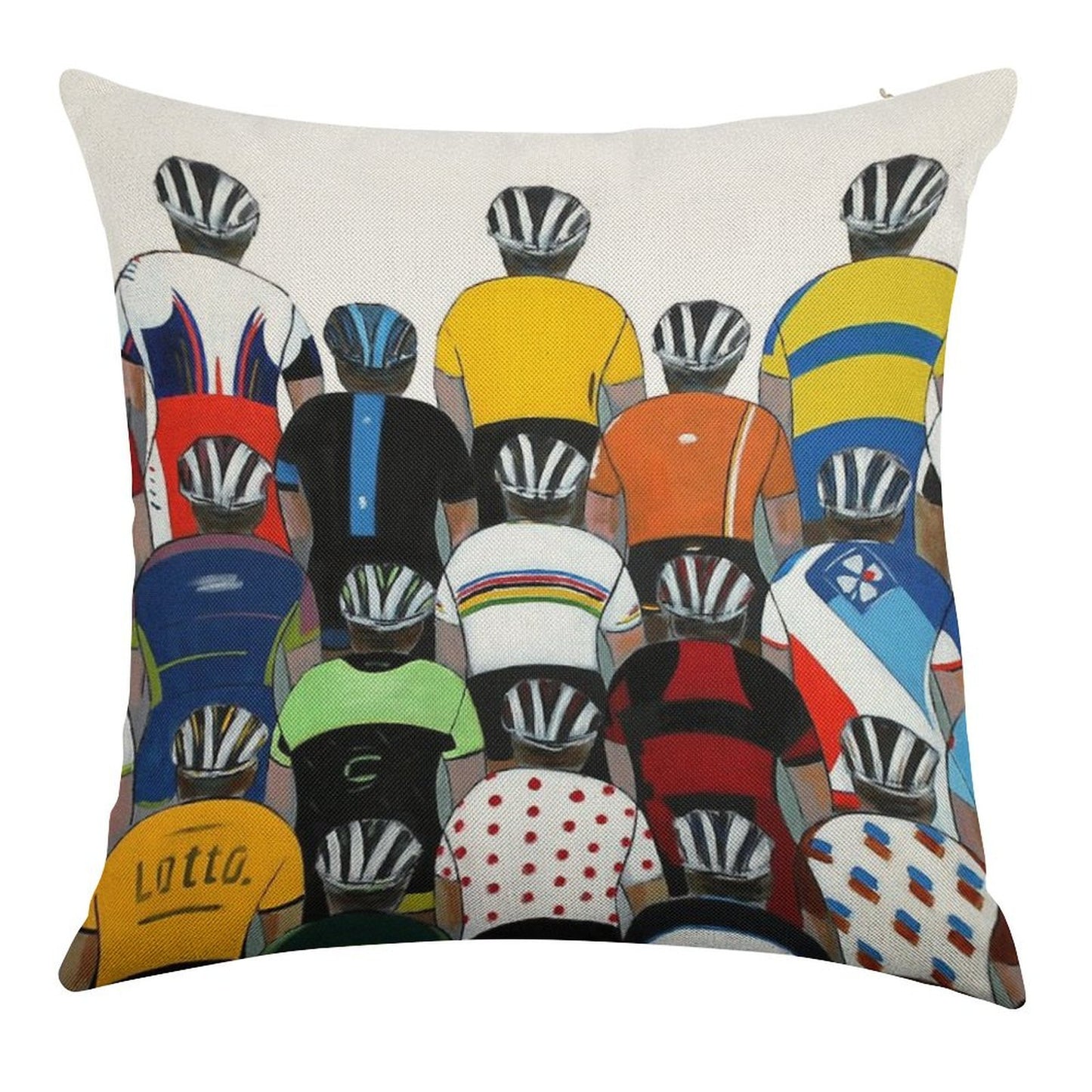 Maillots Shirt Linen Throw Pillow Cover