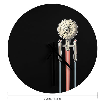 USS Enterprise Star Trek 2 Wall Clock