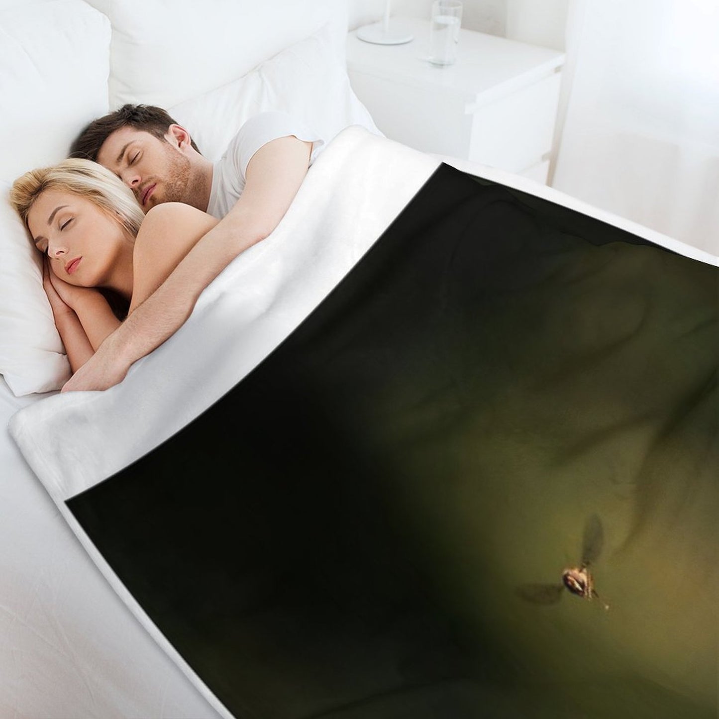 Hover in The Void Throw Blanket