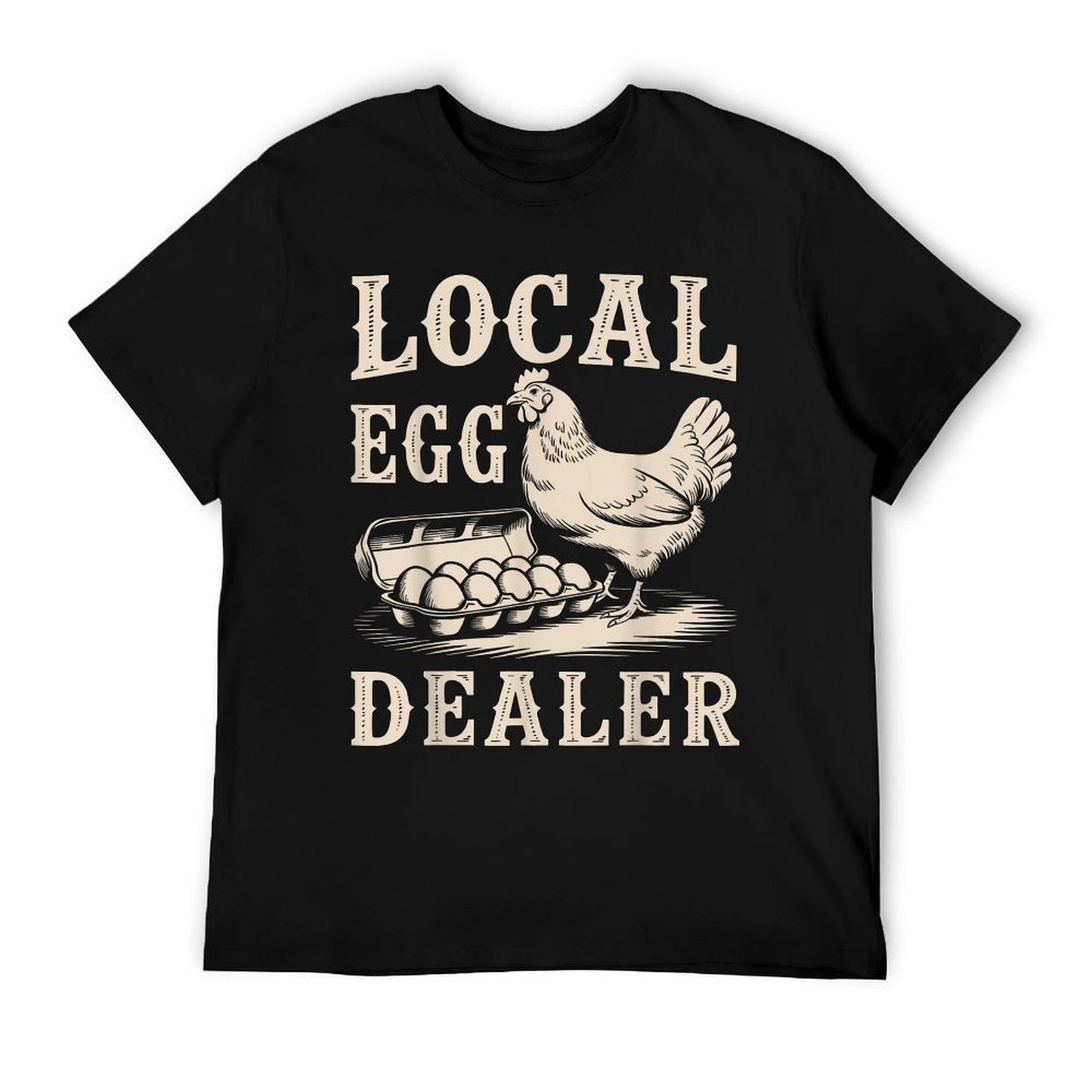 Local Egg Dealer Retro Chicken Funny Farmer Easter T-Shirt