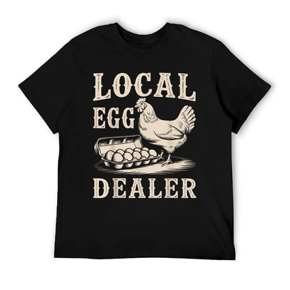 Local Egg Dealer Retro Chicken Funny Farmer Easter T-Shirt