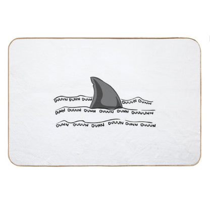 Jaws Funny Shark Melody Motif Bath Mat